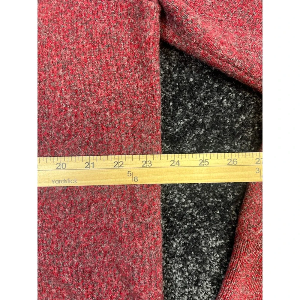 Banana Republic Mens XXL Red Merino Wool Blend Pullover Button Sweater‎